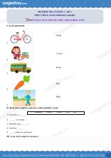 Đề thi học kì 1 Tiếng Anh 2 Phonics Smart - Đề số 4